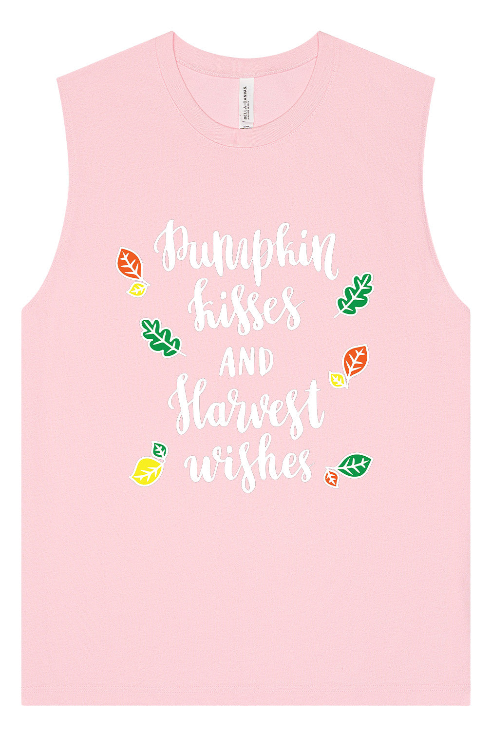 Pumpkin Kisses & Harvest Wishes Muscle Tank
