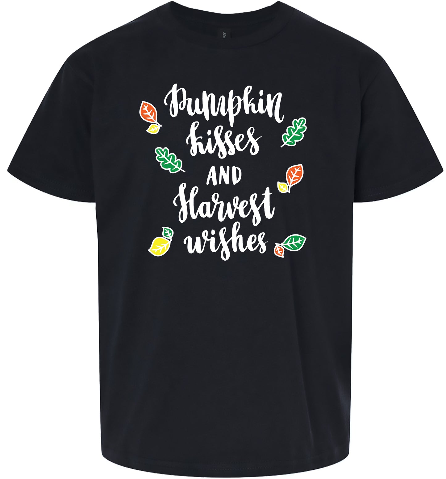 Pumpkin Kisses & Harvest Wishes Children's Gildan Soft Shirt