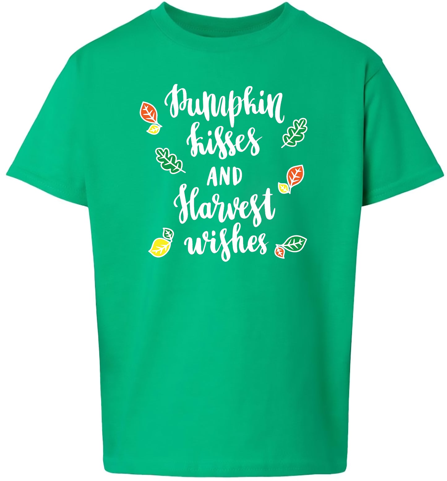 Pumpkin Kisses & Harvest Wishes Children's Gildan Soft Shirt