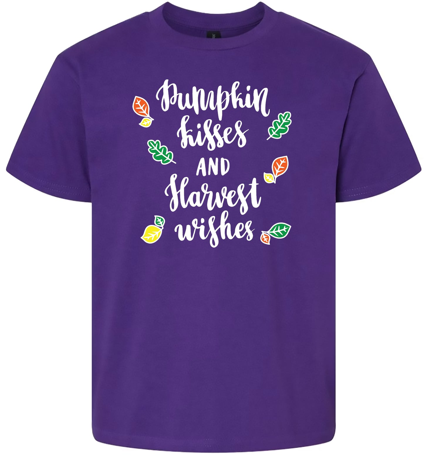 Pumpkin Kisses & Harvest Wishes Children's Gildan Soft Shirt