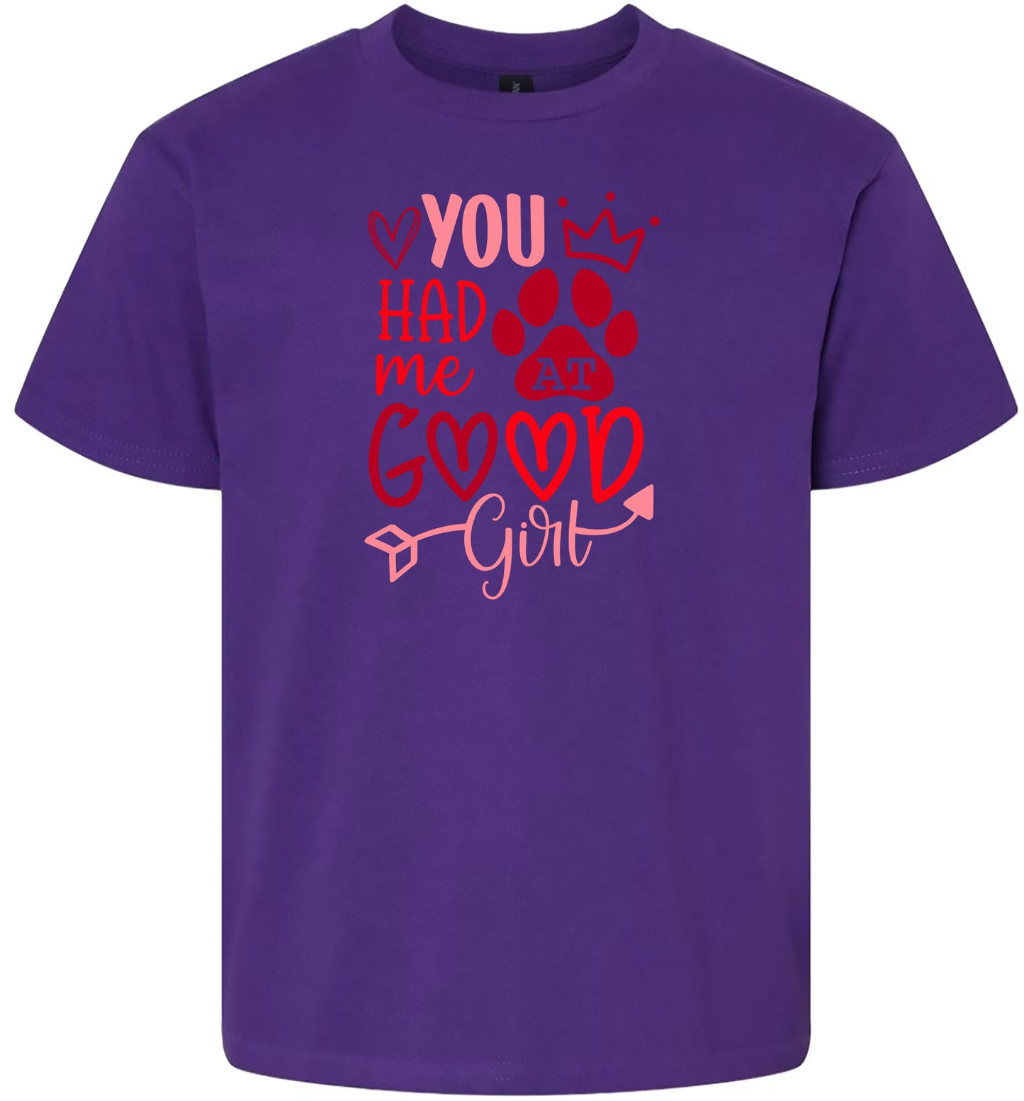 You Had Me At Good Girl Children's Gildan Soft Shirt