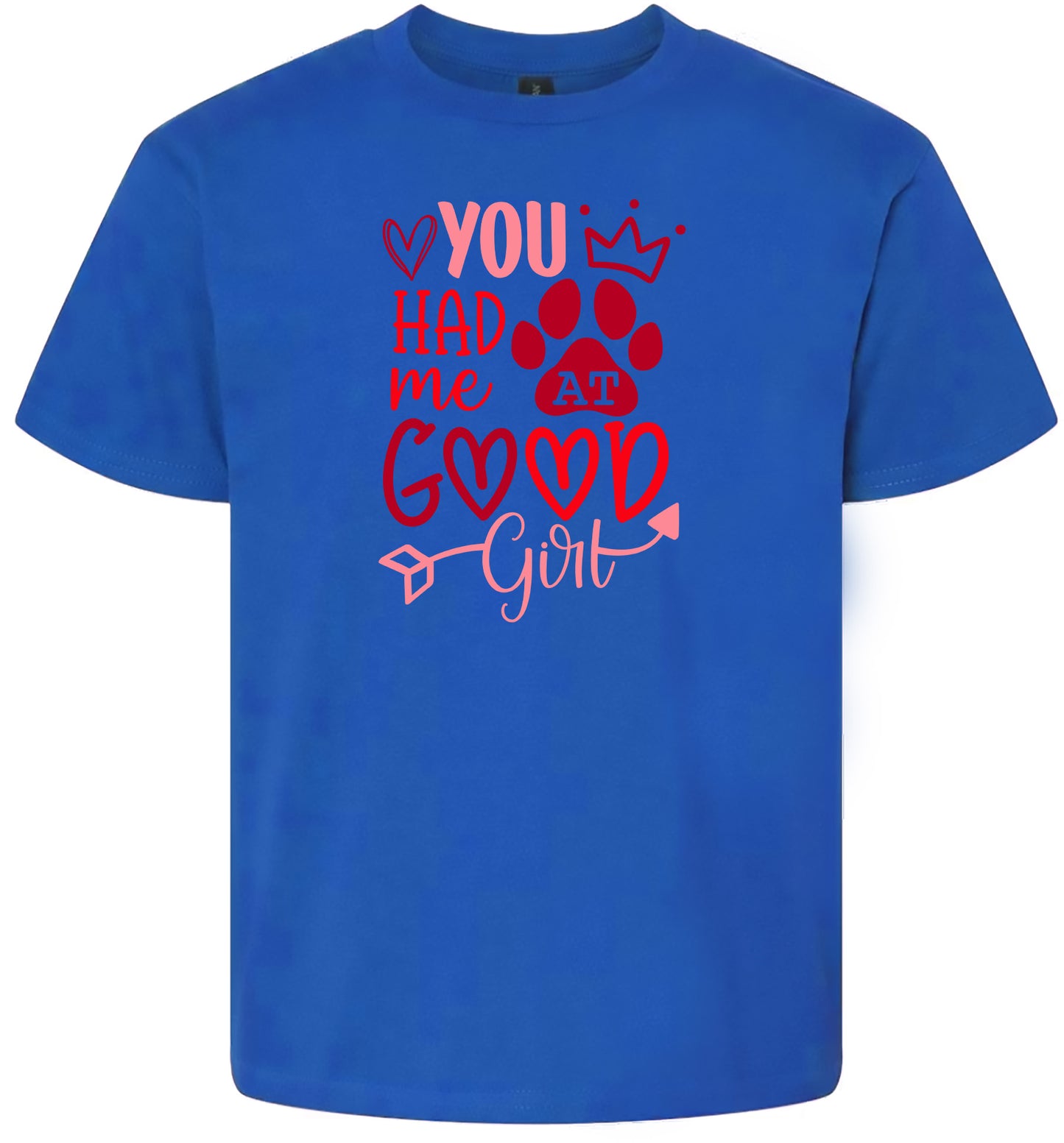 You Had Me At Good Girl Children's Gildan Soft Shirt
