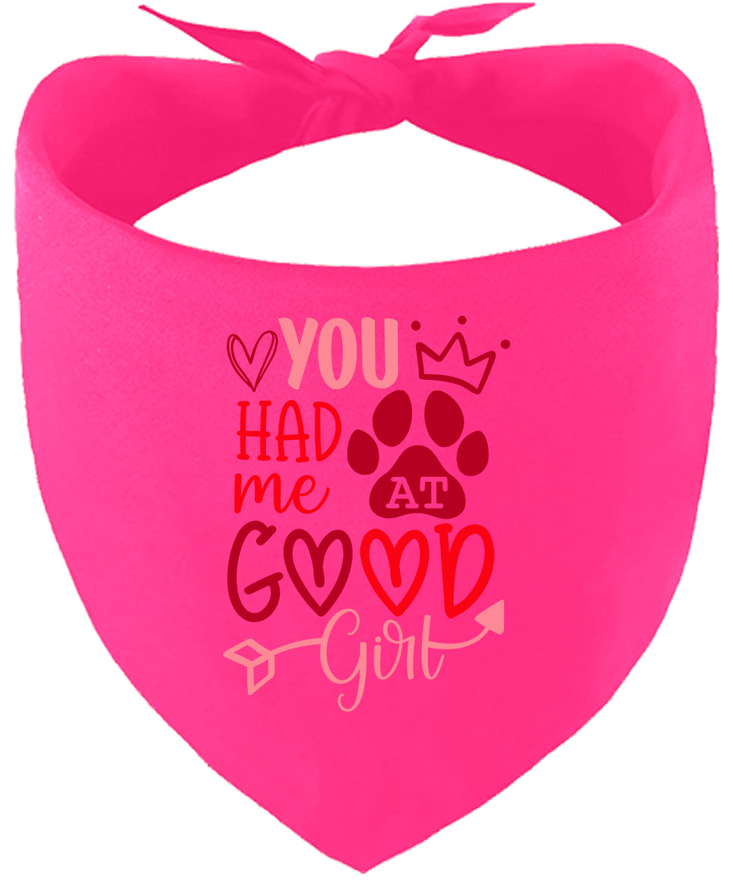 You Had Me At Good Girl Pet Bandana