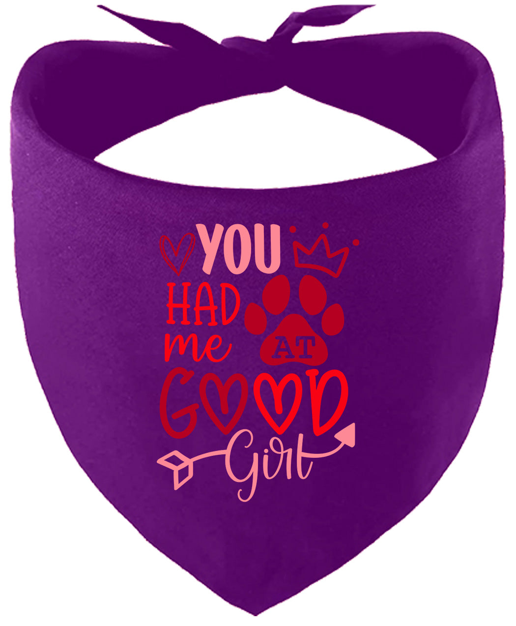 You Had Me At Good Girl Pet Bandana