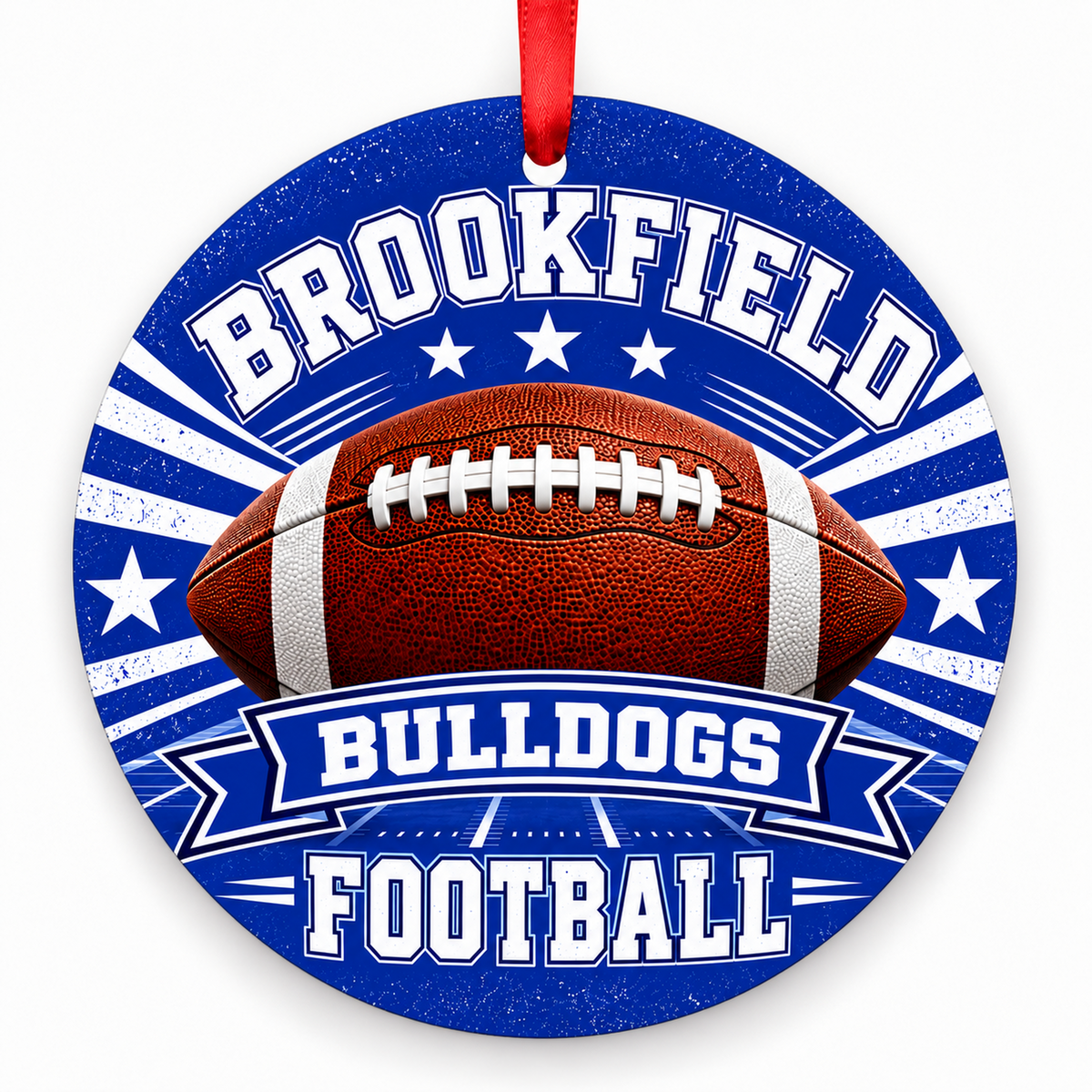 Brookfield High School Bulldogs – Classic Football 3-inch football ornament, BROOKFIELD, Missouri