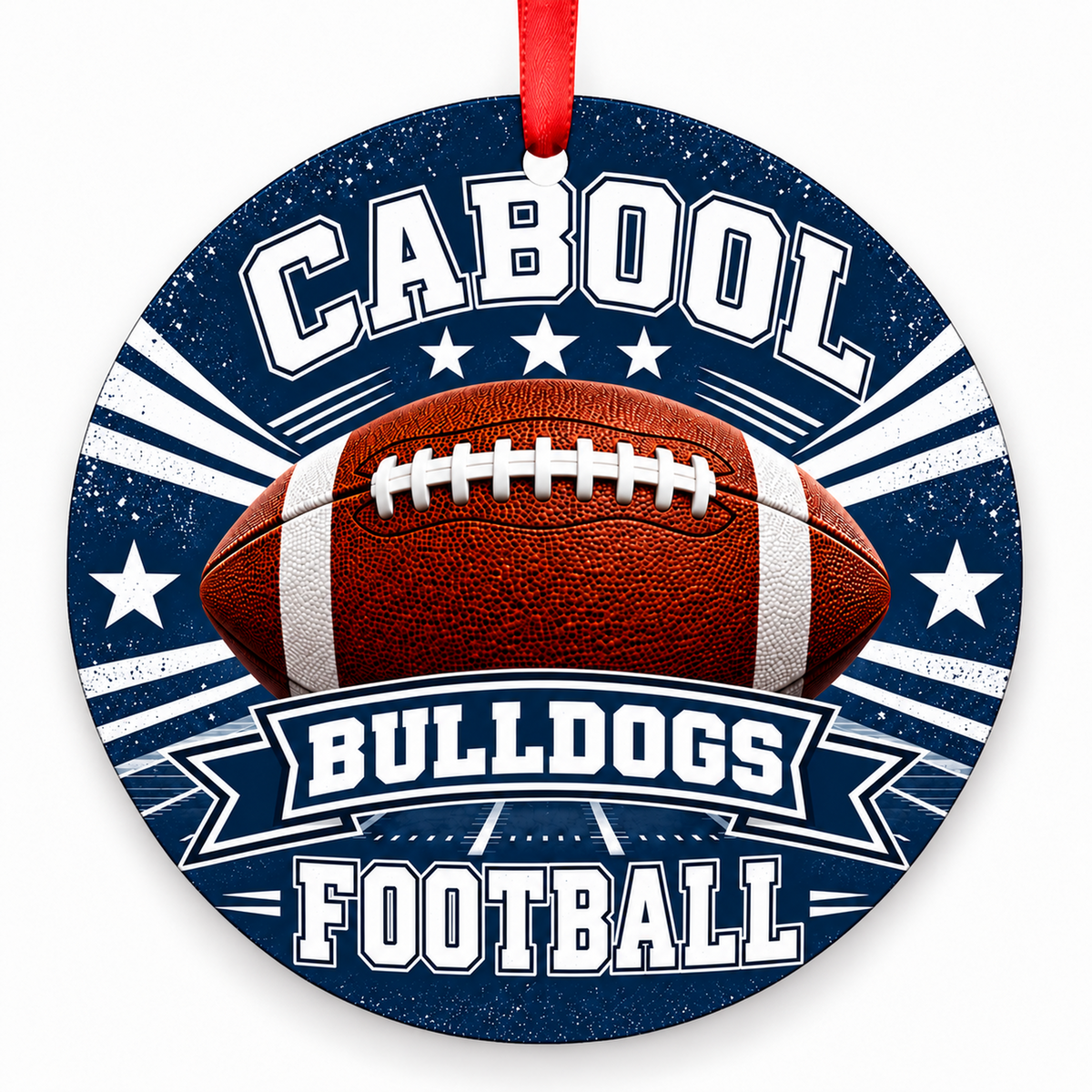 Cabool High School Bulldogs – Classic Football 3-inch football ornament, Cabool, Missouri