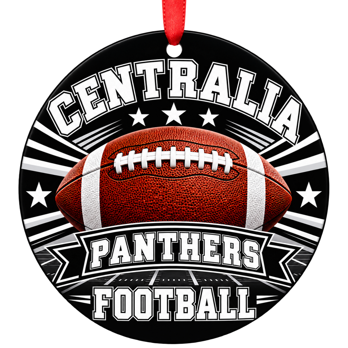 Centralia High School Panthers – Classic Football 3-inch football ornament, CENTRALIA, Missouri