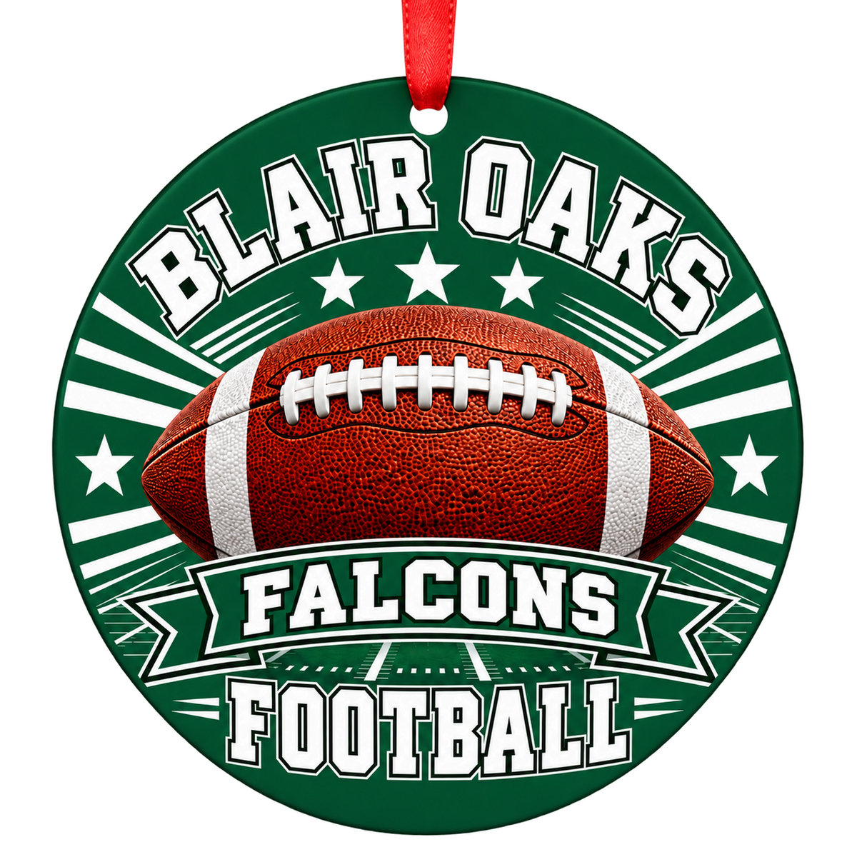 Blair Oaks High School Falcons – Classic Football 3-inch football ornament, JEFFERSON CITY, Missouri