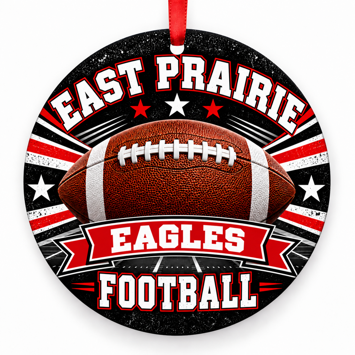 East Prairie High School Eagles – Classic Football 3-inch football ornament, EAST PRAIRIE, Missouri