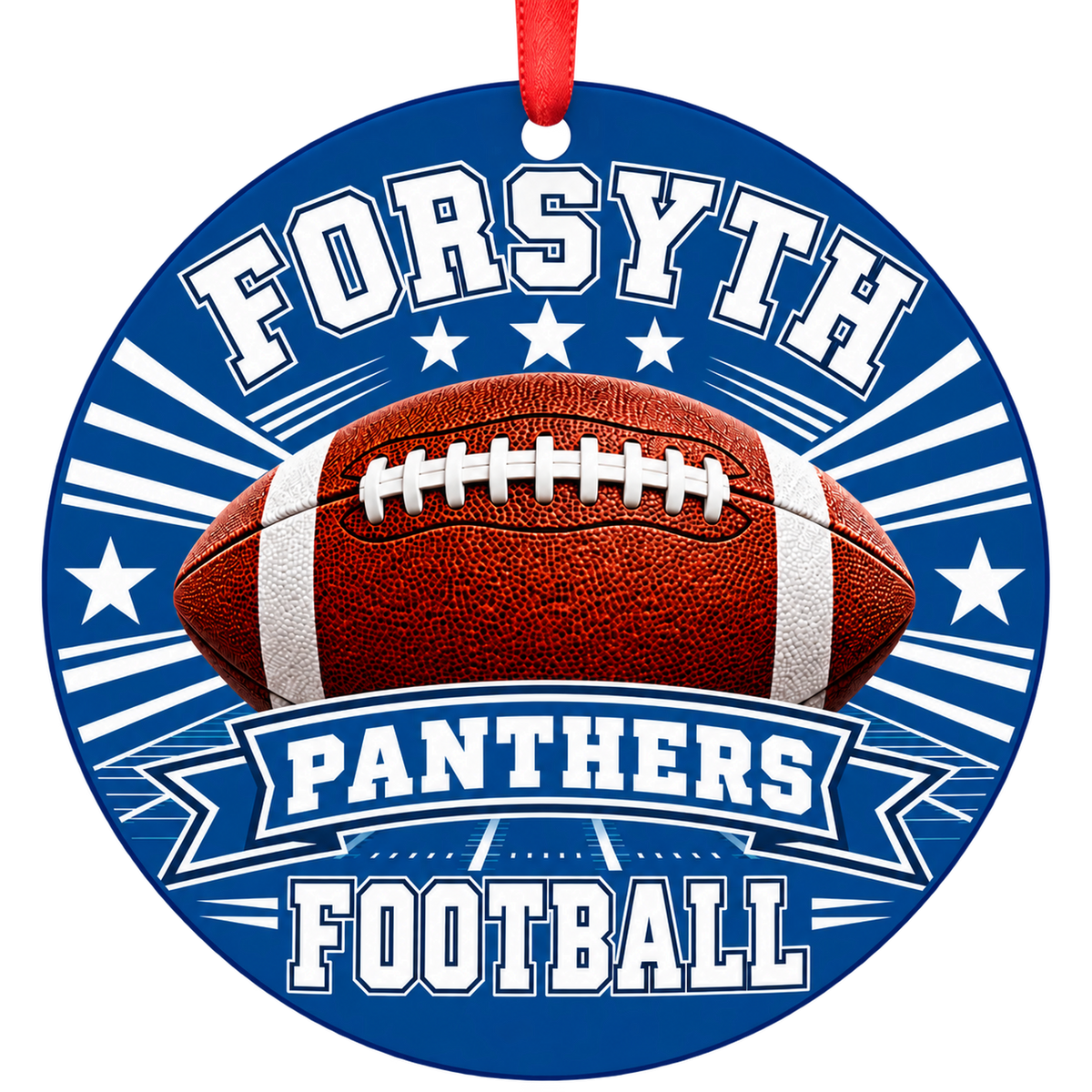 Forsyth High School Panthers – Classic Football 3-inch football ornament, FORSYTH, Missouri