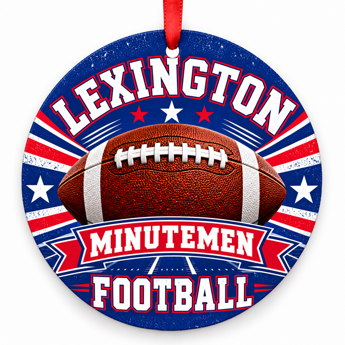 Lexington High School Minutemen – Classic Football 3-inch football ornament, LEXINGTON, Missouri