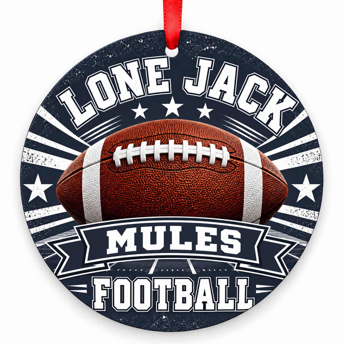 Lone Jack High School Mules – Classic Football 3-inch football ornament, LONE JACK, Missouri