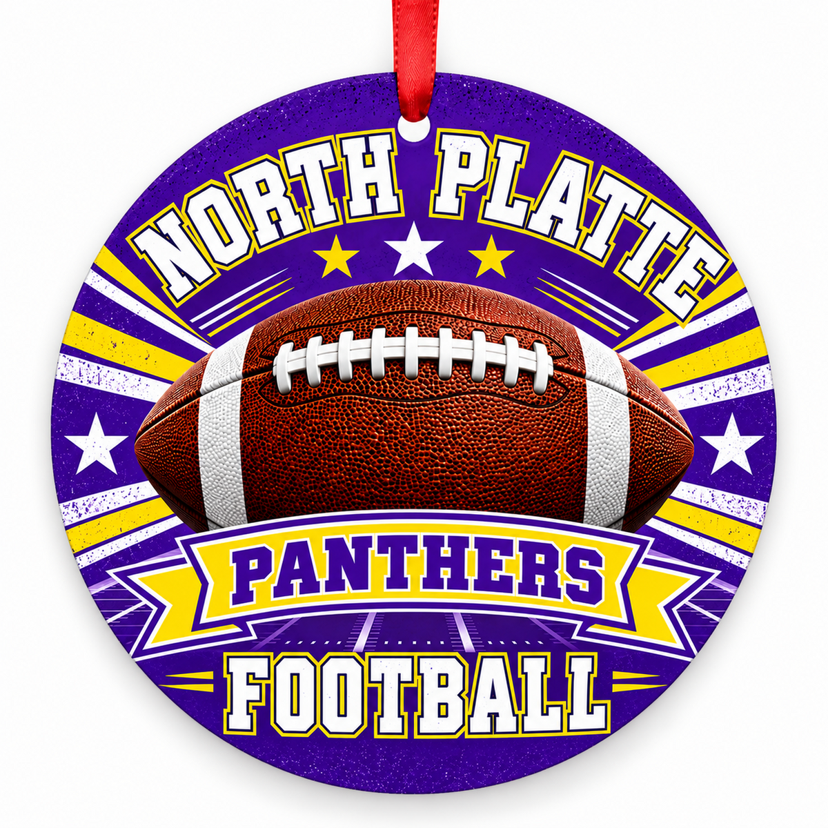 North Platte High School Panthers – Classic Football 3-inch football ornament, Dearborn, Missouri