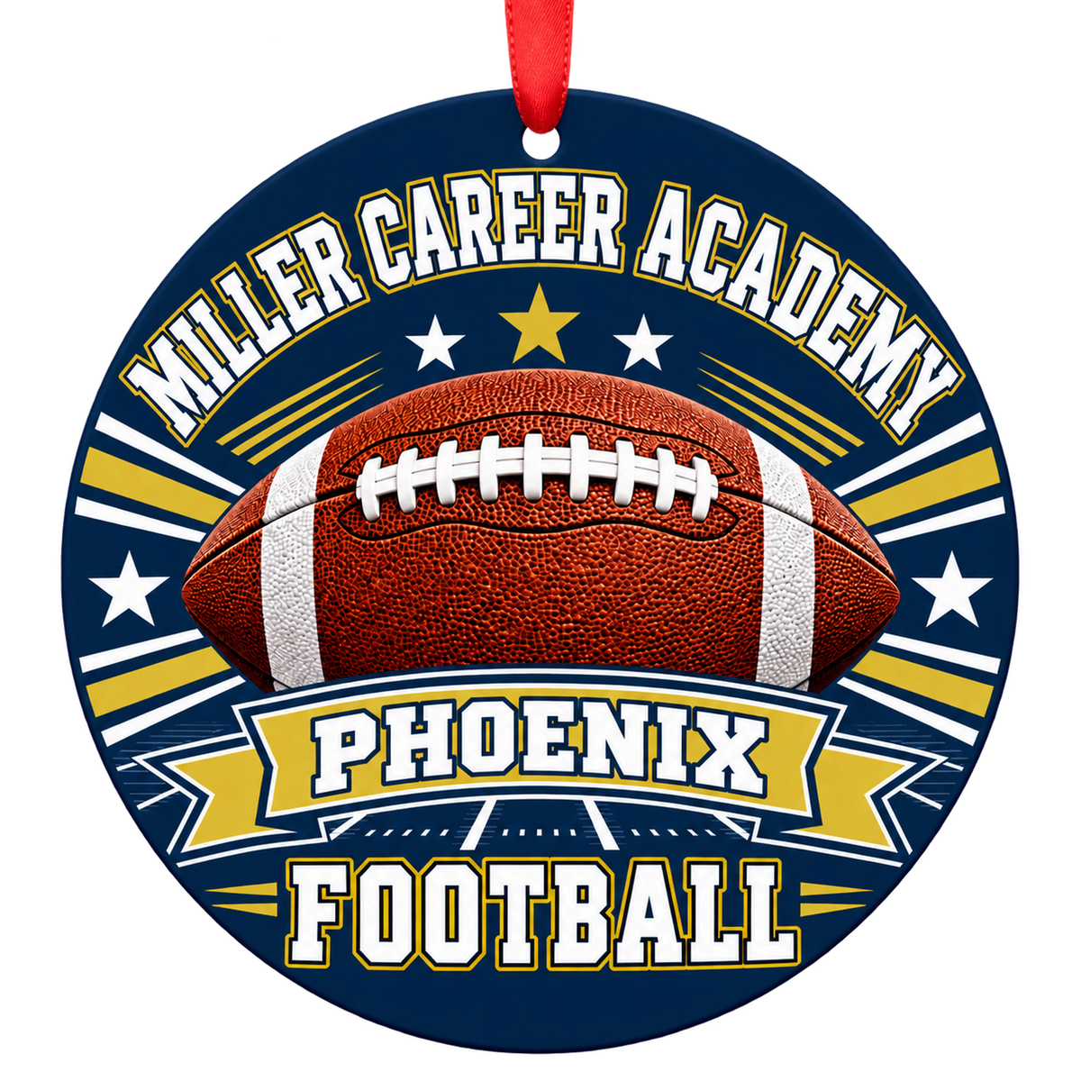 Miller Career Academy Phoenix – Classic Football 3-inch football ornament, ST LOUIS, Missouri