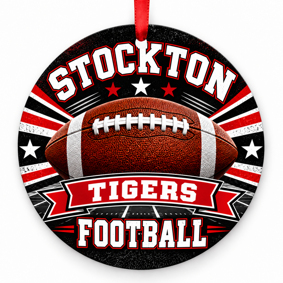 Stockton High School Tigers – Classic Football 3-inch football ornament, STOCKTON, Missouri
