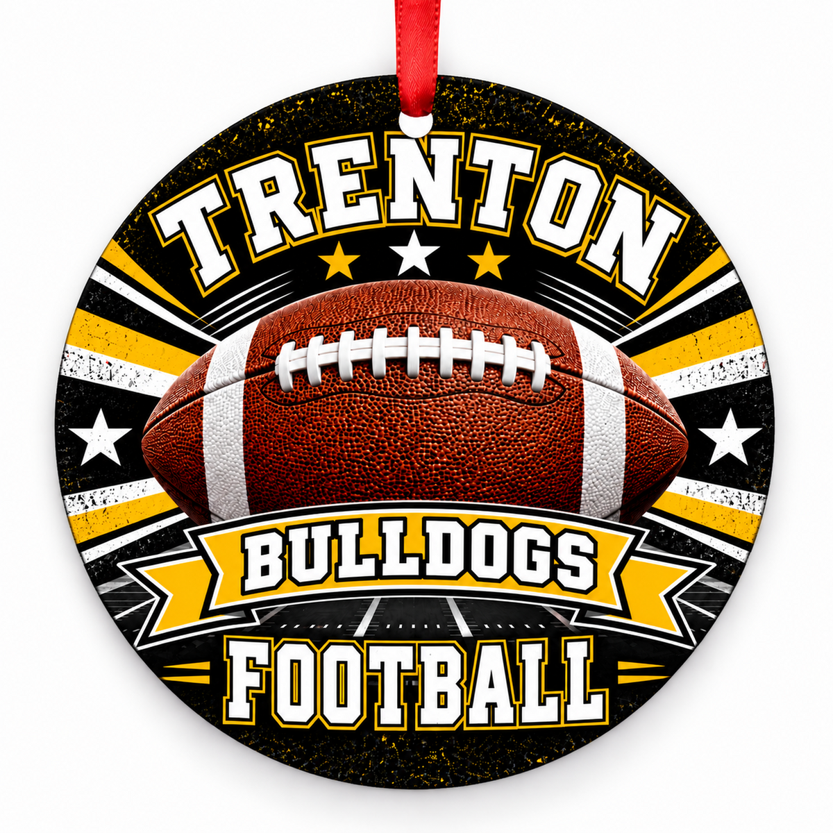 Trenton High School Bulldogs – Classic Football 3-inch football ornament, Trenton, Missouri