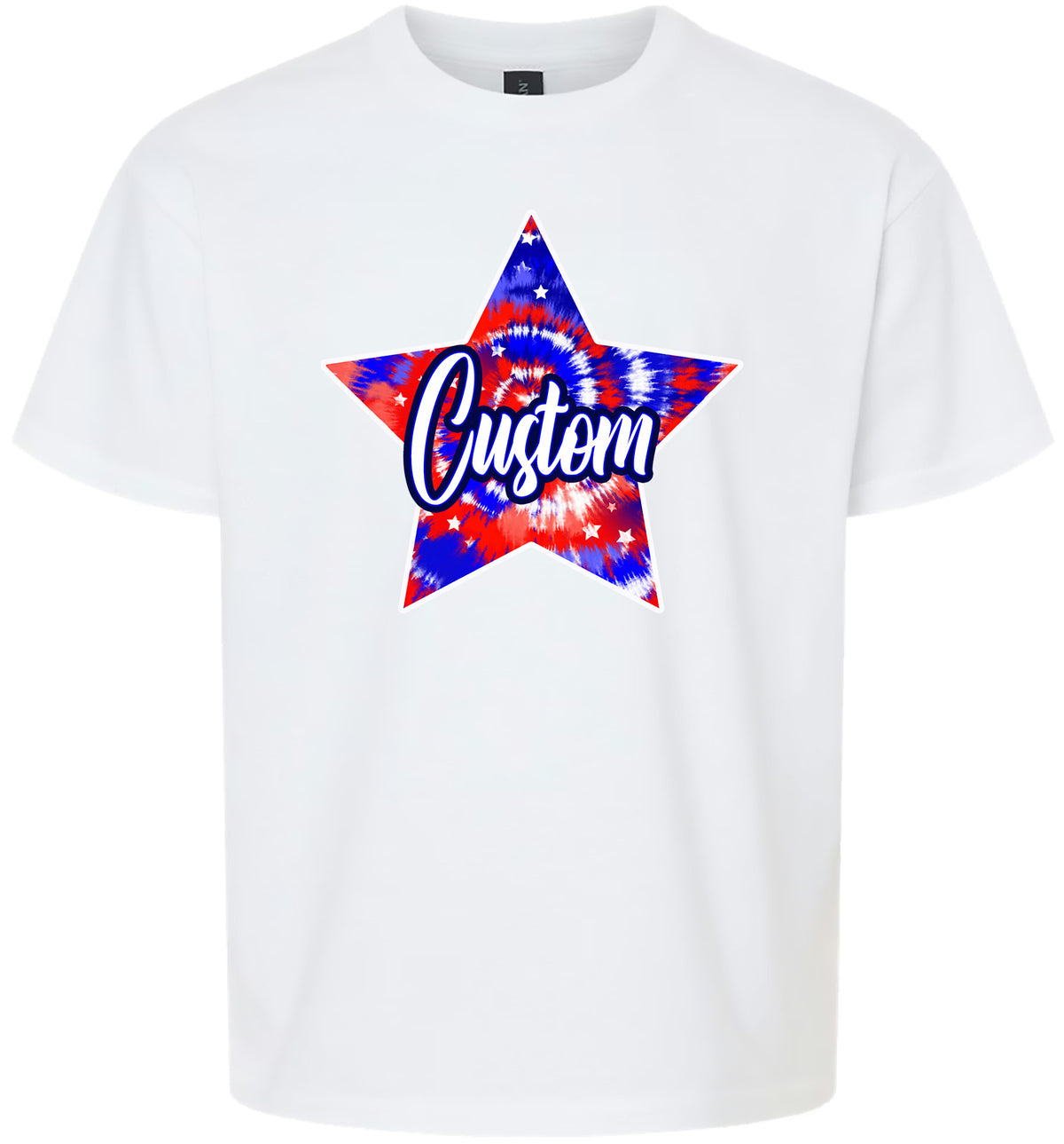 Custom Patriotic Tie Dye Children's Gildan Soft Shirt