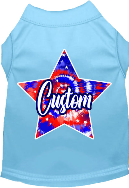 Custom Patriotic Tie Dye Pet Shirt