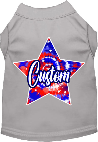 Custom Patriotic Tie Dye Pet Shirt
