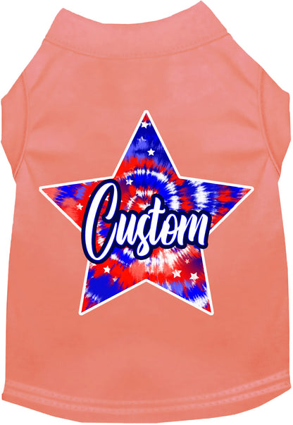 Custom Patriotic Tie Dye Pet Shirt