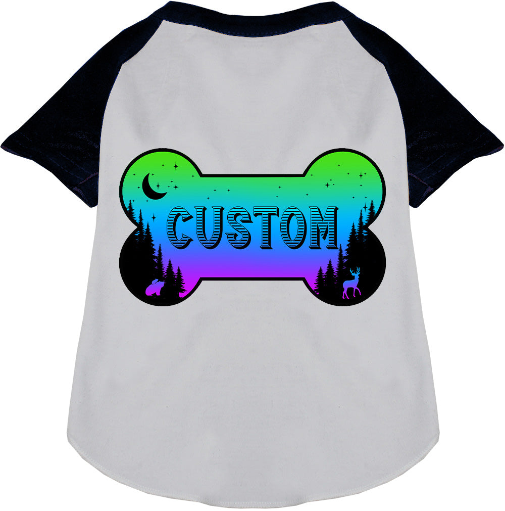 Custom Mountain Shades Pet Raglan Shirts