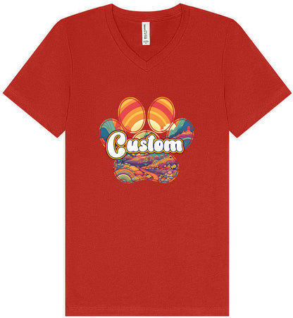 Custom Groovy Summit Unisex V-Neck Shirt