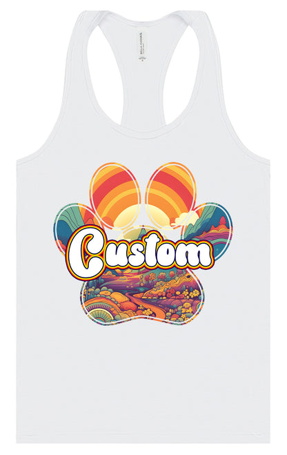 Custom Groovy Summit Women's Racerback Tank