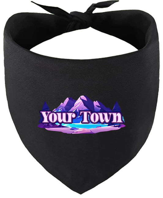 Custom Alpine Pawscape Pet Bandana