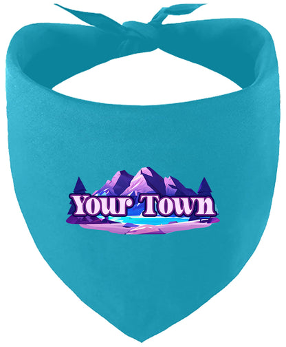 Custom Alpine Pawscape Pet Bandana