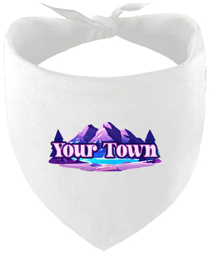 Custom Alpine Pawscape Pet Bandana