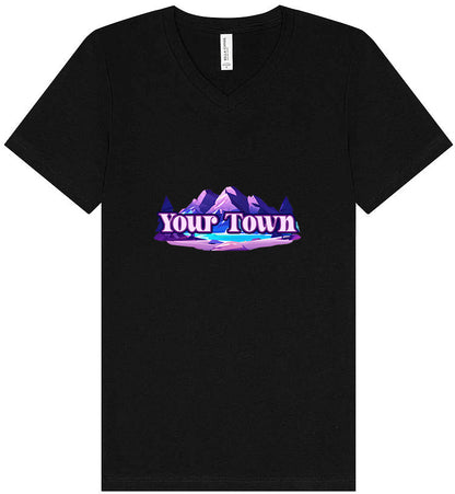 Custom Alpine Pawscape Unisex V-Neck Shirt