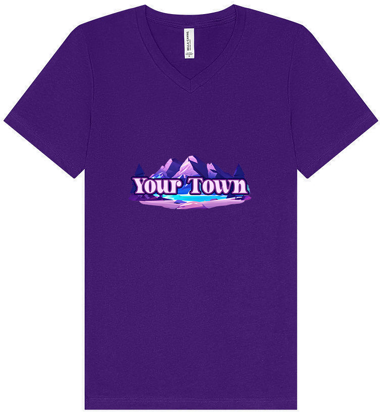 Custom Alpine Pawscape Unisex V-Neck Shirt