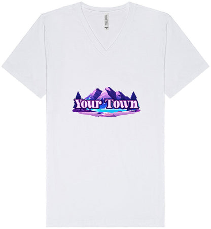 Custom Alpine Pawscape Unisex V-Neck Shirt