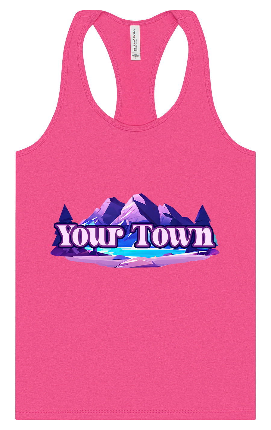Custom Alpine Pawscape Women's Racerback Tank