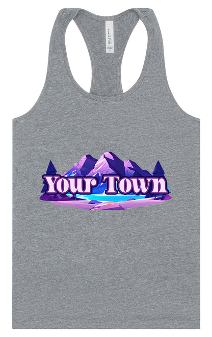 Custom Alpine Pawscape Women's Racerback Tank