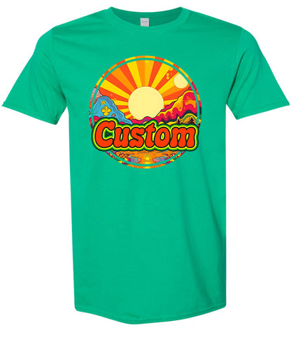 Custom Mellow Mountain Adult Gildan Soft Shirt