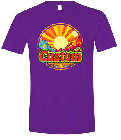 Custom Mellow Mountain Adult Gildan Soft Shirt