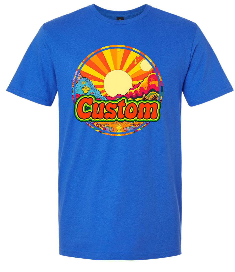 Custom Mellow Mountain Adult Gildan Soft Shirt