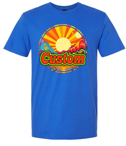 Custom Mellow Mountain Adult Gildan Soft Shirt