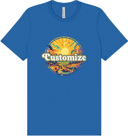 Custom Trippy Peaks Adult Bella Canvas Shirt