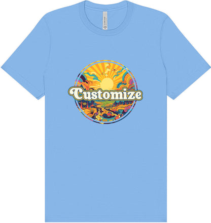 Custom Trippy Peaks Adult Bella Canvas Shirt