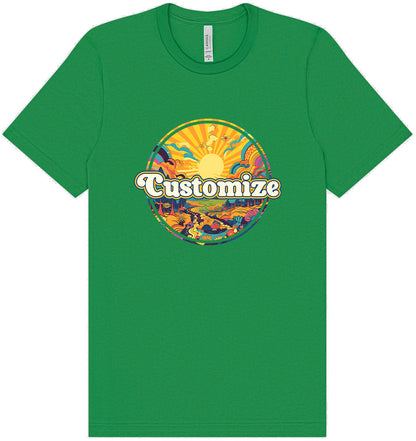 Custom Trippy Peaks Adult Bella Canvas Shirt