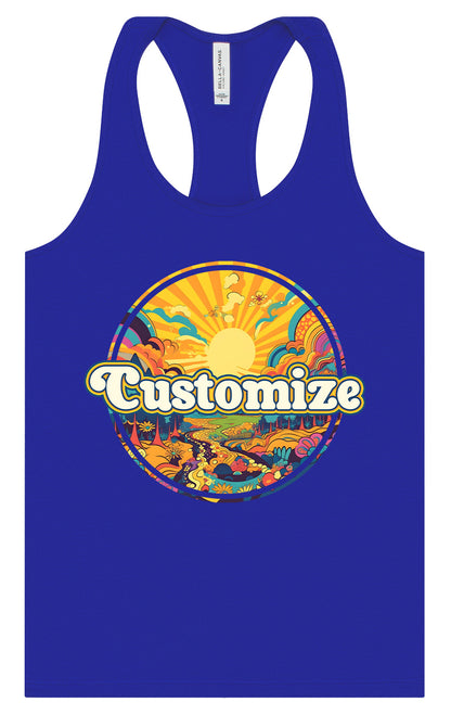Custom Trippy Peaks Women's Racerback Tank