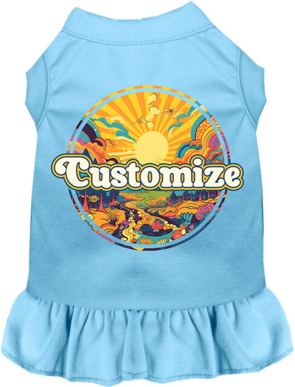 Custom Trippy Peaks Pet Dress