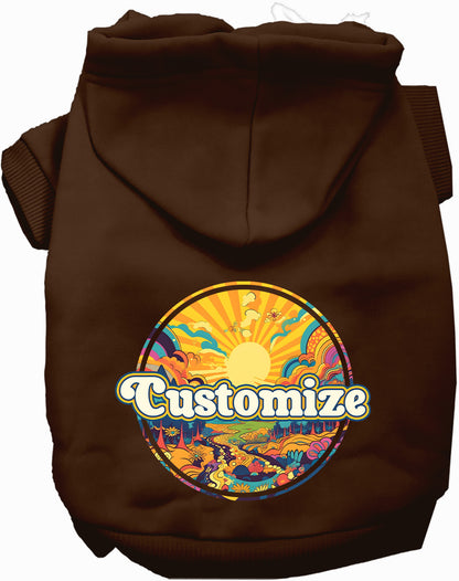 Custom Trippy Peaks Pet Hoodie