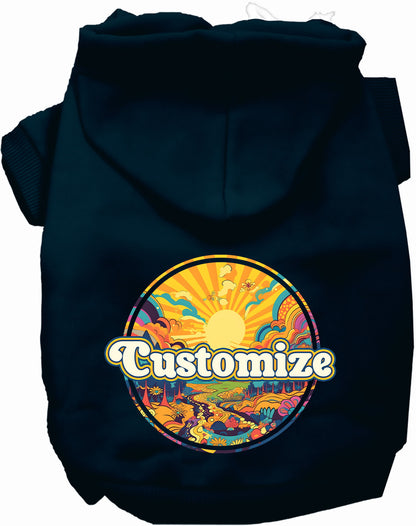 Custom Trippy Peaks Pet Hoodie