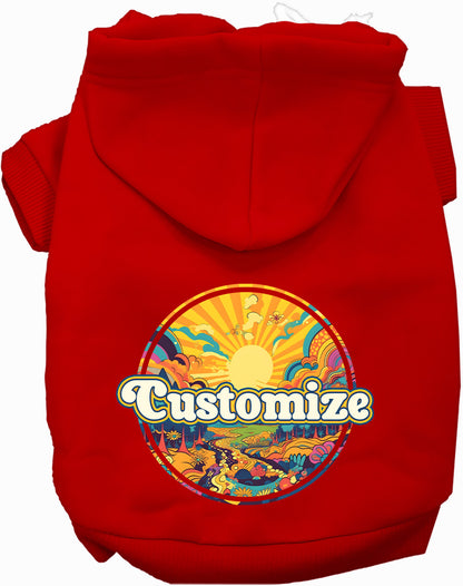 Custom Trippy Peaks Pet Hoodie