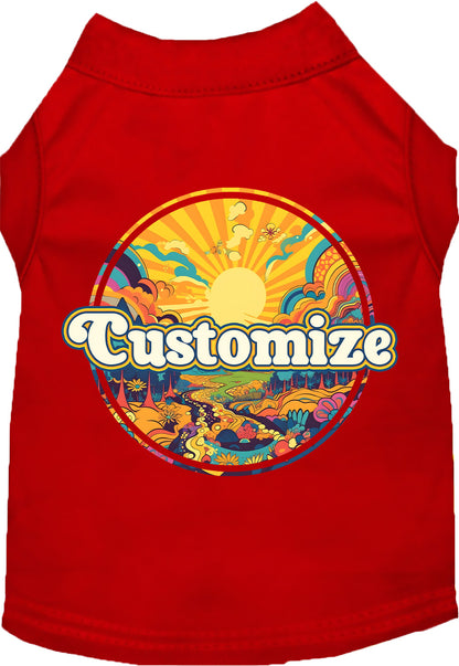 Custom Trippy Peaks Pet Shirt