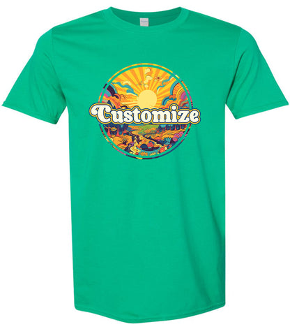 Custom Trippy Peaks Children's Gildan Soft Shirt