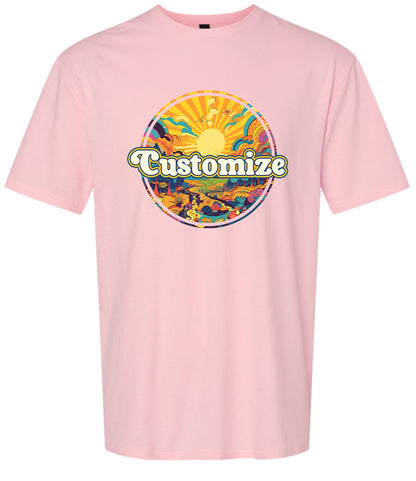 Custom Trippy Peaks Children's Gildan Soft Shirt